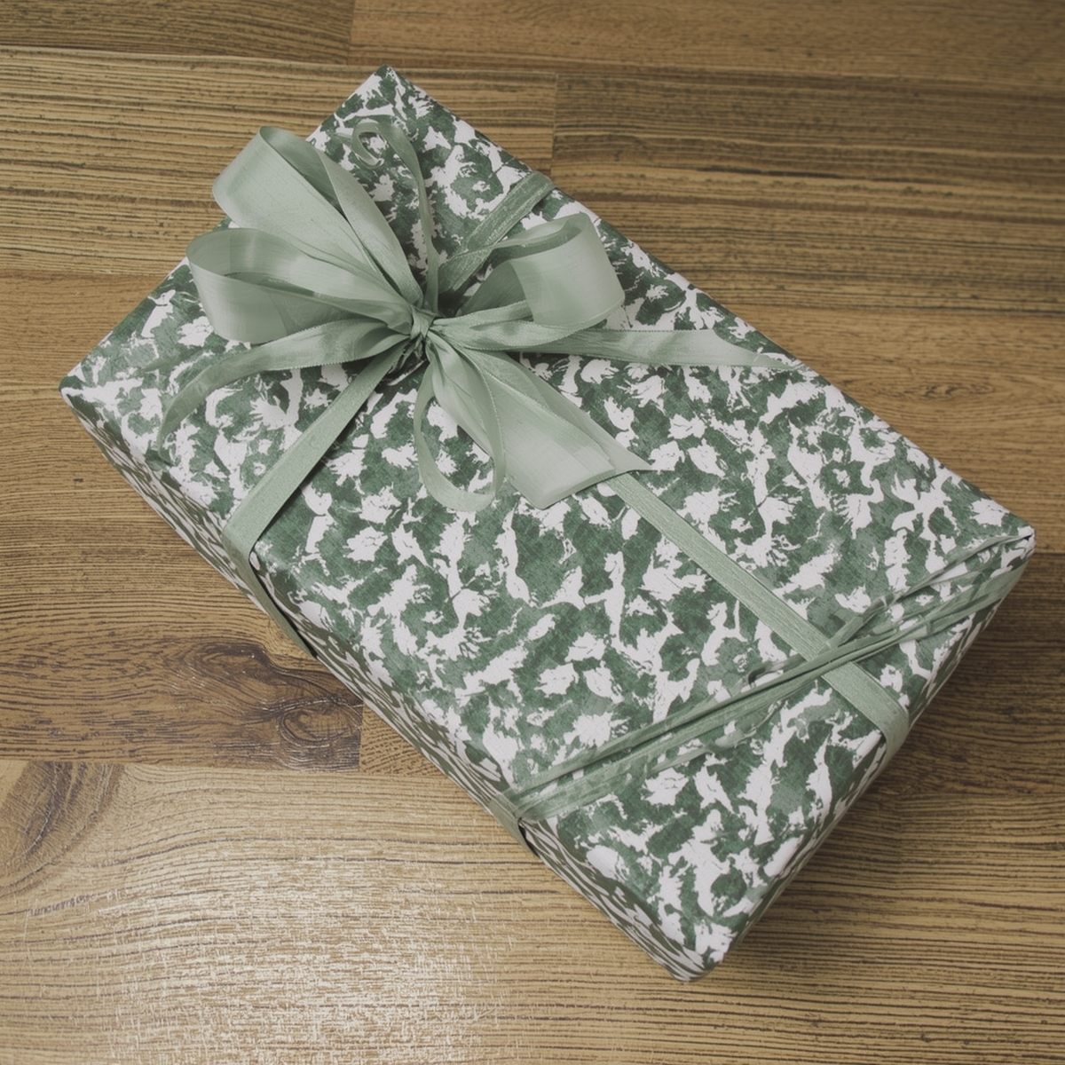 Wrapped gift with tag